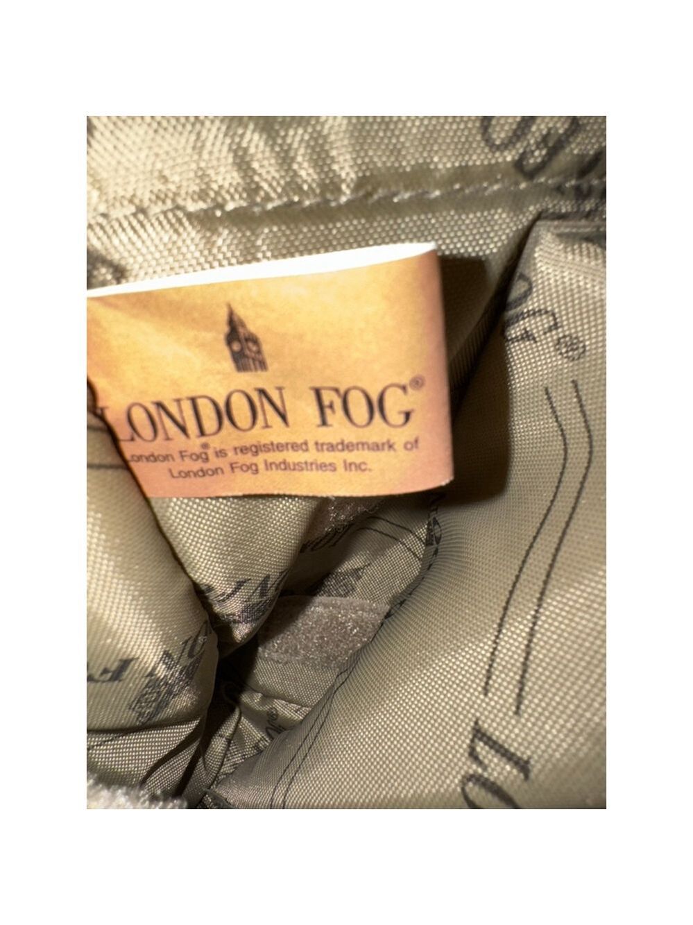 London Fog Olive Green Crossbody Travel Utility Organizer Nylon Mini Messenger - Picture 8 of 12